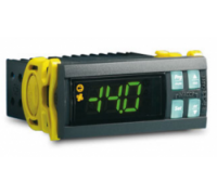 CAREL IR33F0EN00 Контроллер IR33, питание 230В АС, 2 входных датчика, 1 цифровой вход, звук. сигнал, монтаж в панель, 3 реле: компрессор, разморозка (8 A), вентилятор